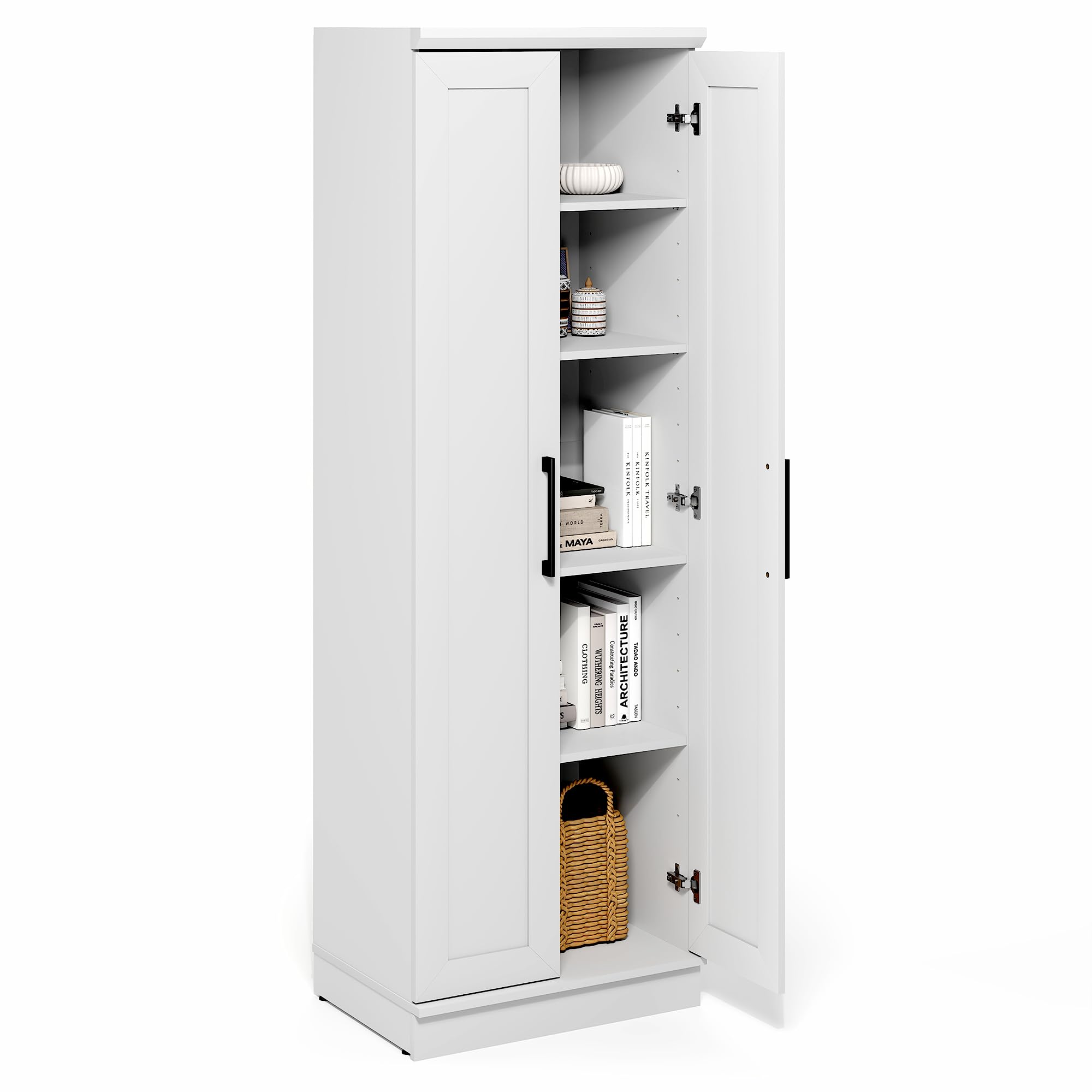 Amazon.com: Furinno Robin Storage Cabinet, 5-Tier Pantry Cabinet